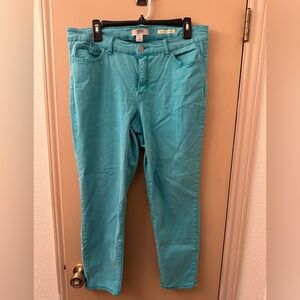 Vintage America Turquoise Boho skinny Jeans